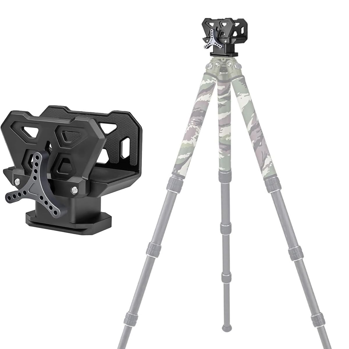 Ludom Support de trépied en Alliage d'aluminium adapté pour Le Camping, Les Amateurs de Photographie, Les Amateurs de Nature Sauvage