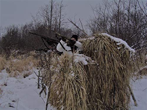 2 PACK-QG Duck Blind Camo Thatch Grass Bundles - (5'H x 4'W - 8 Sheets Total - 32 Linear feet)