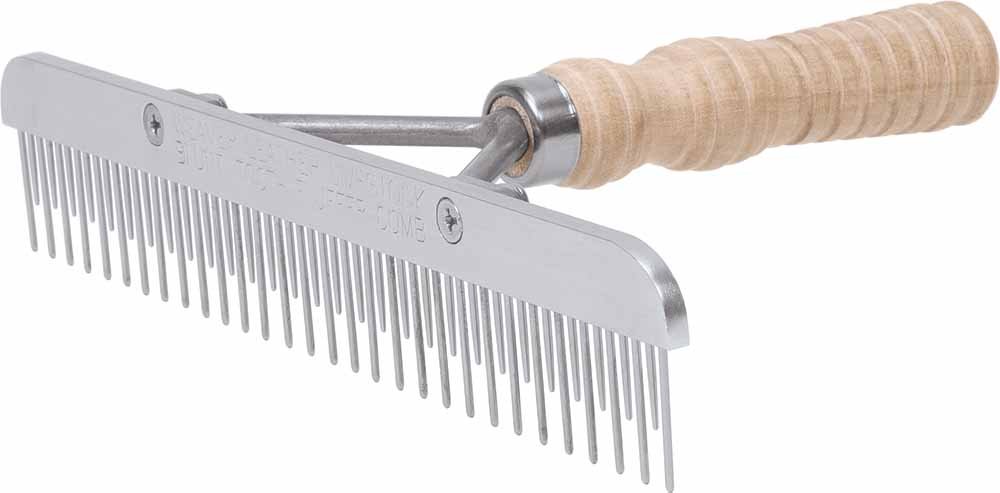 Weaver deri diş tarağı, ahşap saplı ve paslanmaz çelik yedek bıçaklı