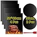Produktbild VLVEE BBQ Grillmatte rund Ø 38 cm (2er Set) und 50x40 cm (4er Set), Antihaft Grillfolie Wiederverwendbar Backmatten für bis 500°F, für Holzkohle, Gasgrill, Elektrogrill und Backofen