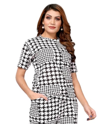 Image of VJ Fashion Women's Cotton Lycra Tie-Dye Payjama Set|Co-ord set|Night Suit Set |Night Dress |Lounge Wear|Full Pair Set for Women Night Dress