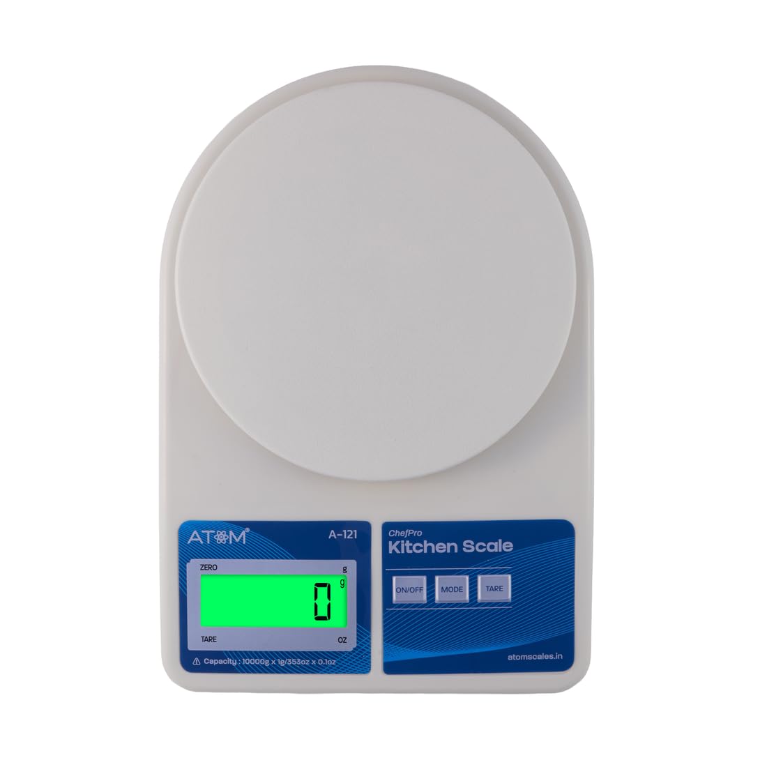 Atom Weight Machine for Kitchen, Digital Scale with LCD Display, Scale for Home Baking, Cooking & Balance Diet. Weighing Machine with capacity 10Kg, 6 Months Warranty SF400/A121,Color May Vary-image-8