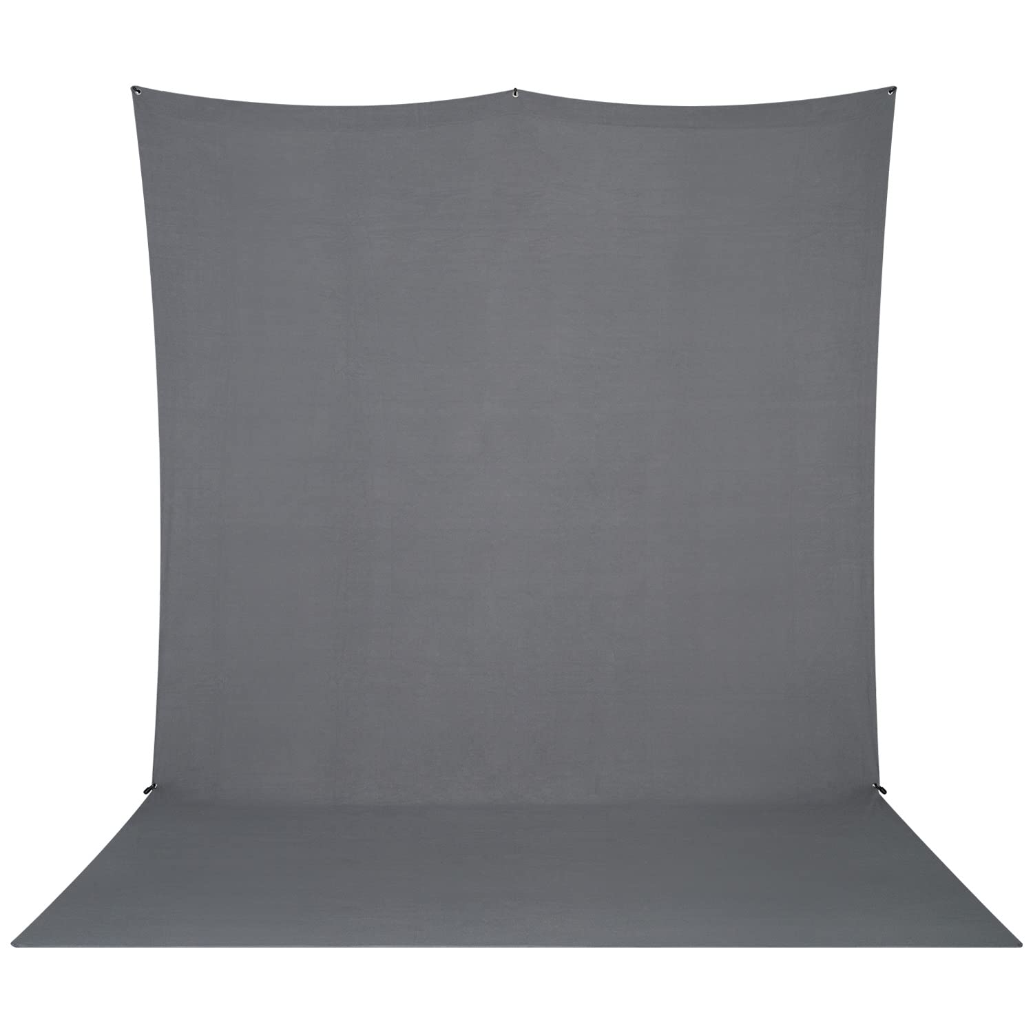 Westcott X-Drop Pro Wrinkle-Resistant 8' x 13' (2.44 x 3.96m) Sweep Backdrop for Full-Body Photos & Group Portraits, Video Interviews & Photo Booths - Portable and Travel Friendly (Neutral Gray)