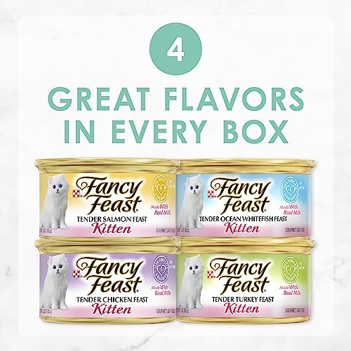 Purina-Fancy-Feast-Grain-Free-Pate-Wet-Kitten-Food-Variety-Pack-Kitten-Classic-Pate-Collection-4-Flavors-24-3-oz-Boxes