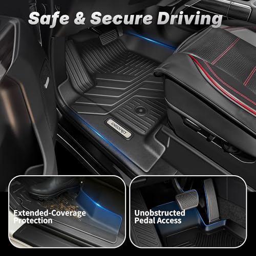 Image of OEDRO Floor Mats Fit for 2012-2018 Dodge Ram 1500 /2500 /3500 Crew Cab