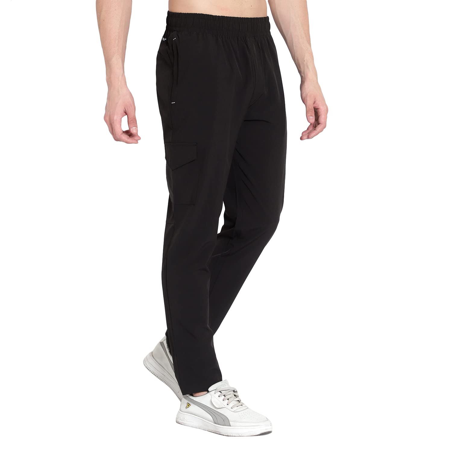 john ally Men's Gym & Yoga Cargo Trackpant for Men with Both Side Zipper Pockets and Cargo Pockets Having Lightweight Dry-FIT Fabric.-picture-14