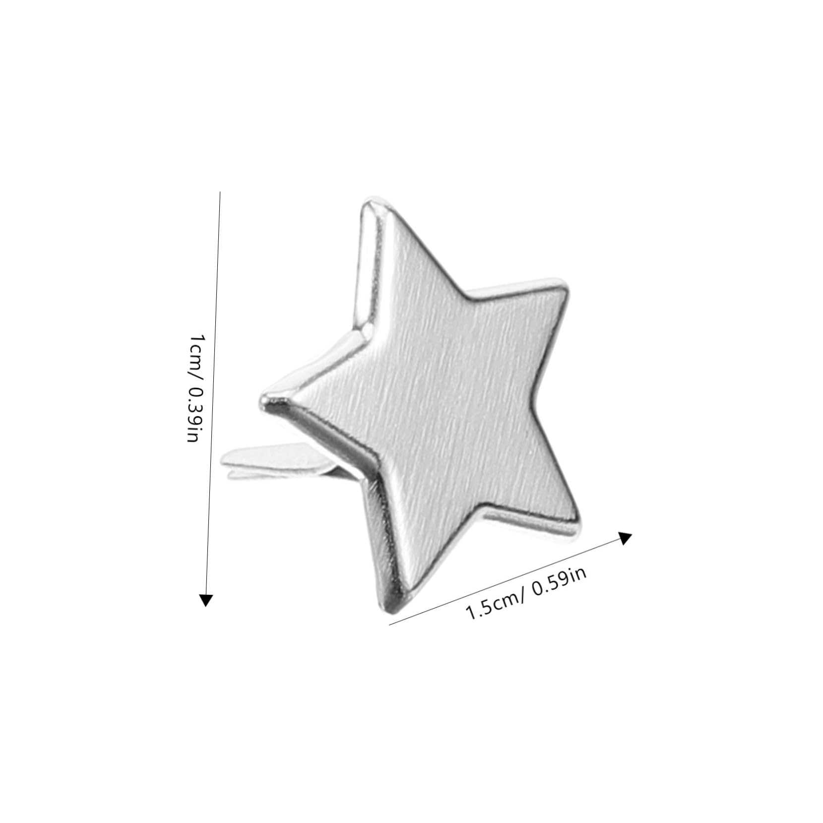 LALAFINA Cute Scrapbook Photo Album Brads Fasteners 100pcs Metal Brads for Crafts