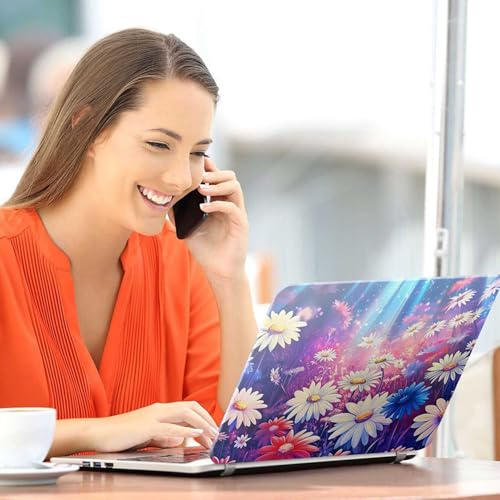 Image of Galaxsia Floral D44 Full Body Vinyl Laptop Skin /Sticker /Cover Upto 15.6 Inches Laptops Laminated-Removable-HD Quality Compatible for Hp-Dell-Sony-Lenovo-Asus etc.(15x10 Inches)