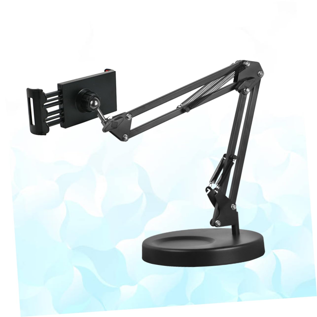Angoily Soporte para Teléfono Móvil de Metal con Clip Soporte de Brazo de Suspensión para Escritorio para Uso Oficina y Hogar Compatible con Teléfono y Tableta