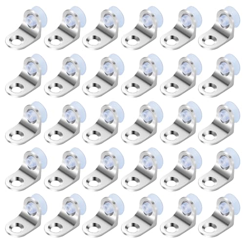 HO2NLE 40 Piezas Soporte de Baldas Soportes para Estantes para Muebles, Estanterías, Armarios, Estantes de Madera, Estantes de Cristal