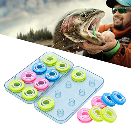 Agatige Silikon-Hauptspulenbox mit 16 Wellen Doppelrillen-Angelschnur-Aufbewahrungshalter Angelschnurspule – Bild 4