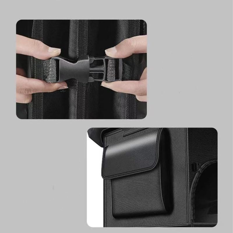 Organizer Bagagliaio Auto per Porsche Cayenne 957, Organizer Auto Pieghevole Tessuto Oxford Impermeabile Organizzatore Bagagliaio,72L
