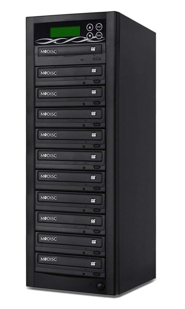 BestDuplicator BD-SMG-10T 10 Target 24x SATA DVD Duplicator with Built-in M-Disc Support Burner