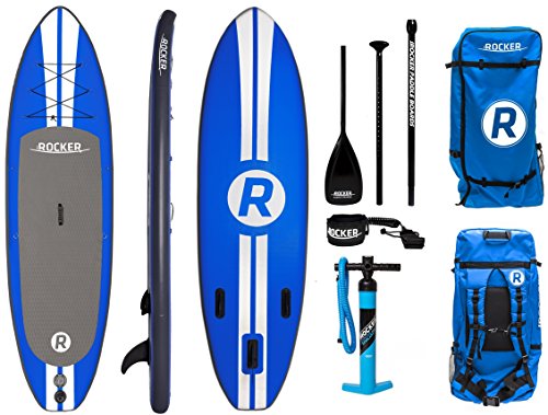 iROCKER Inflatable All-Around Stand Up Paddle Board 10' Long 32