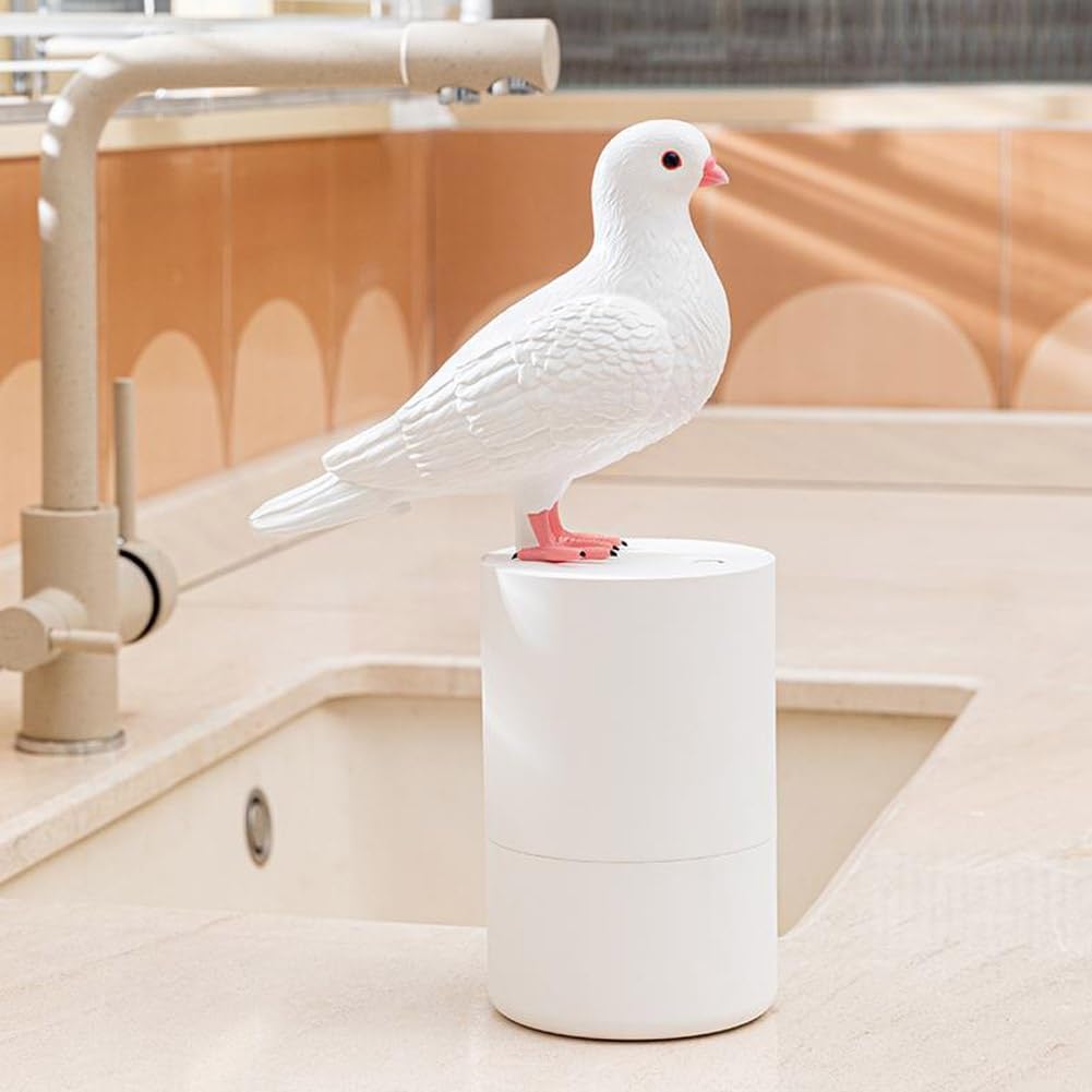 Pigeon Automatyczna myjka do rąk z pianki indukcyjnej, inteligentne gadżety, zabawny dozownik mydła dla gołębi, automatyczny dozownik mydła w piance (niebieski)
