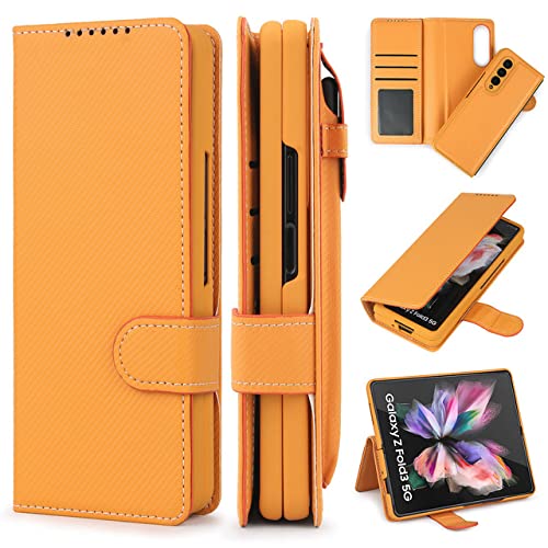 Protection Z Fold 4 anti-choc orange détachable résolvant le rangement S Pen
