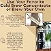 The Original Royal Brew Nitro Cold Brew Coffee Maker - Gift for Coffee Lovers -128 oz Extra Large Home Keg, Nitrogen Gas System Coffee Dispenser Kit - Use Nitrogen or Nitrous Oxide