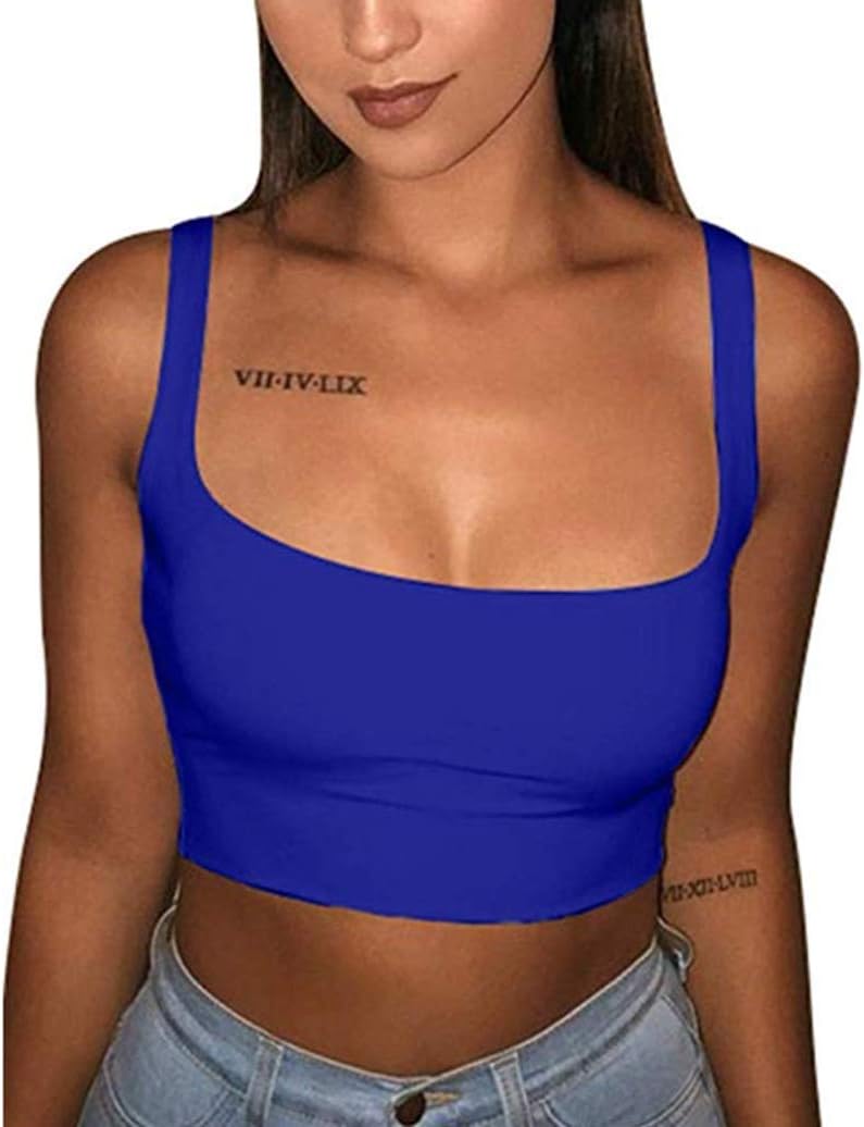 Women's All-Match Spaghetti Strap Crop Top