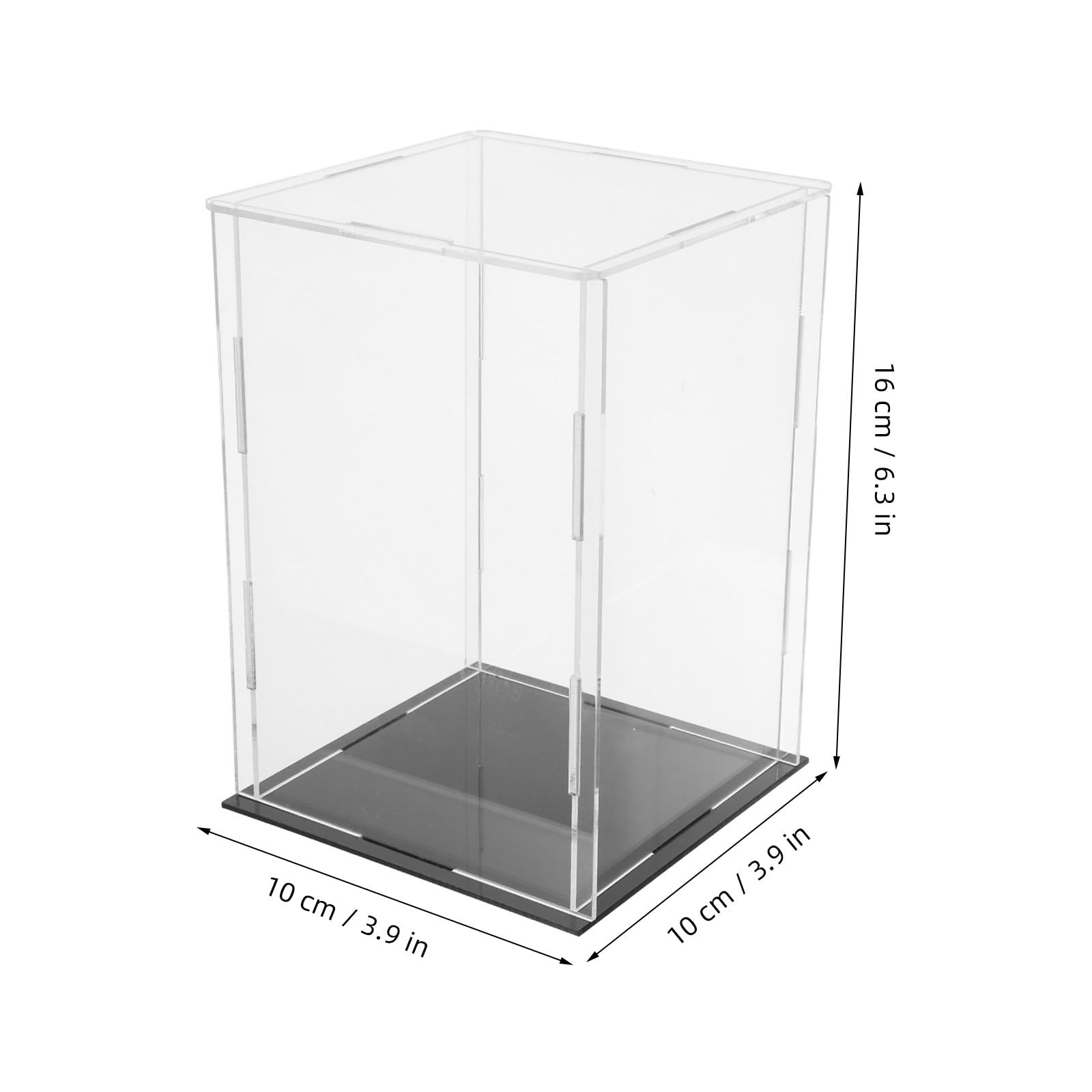 Uonlytech Caja expositora de acrílico Transparente para Figuras, Estuche