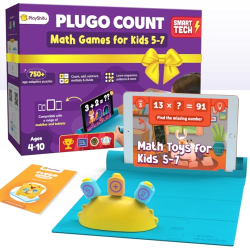 Product Image of the PlayShifu Math Games for Kids 5–7 – Plugo Count | STEM Learning Toy with...