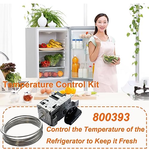 Image of 800393, 831932 Temperature Control Kit, Compatible with True Refrigerators and Freezer TC /TSD /T /GDM /GEM /G4SM Series, Replaces 800306 461387 Refrigerator Parts Thermostat
