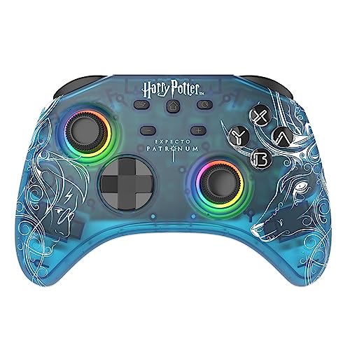 Mando inalámbrico para Switch sin cables molestos Harry Potter RGB Patronus para PC