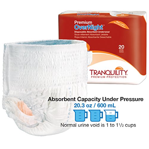 Tranquility Prem Overnight Disp Absorb Underwear Xs 88Ct #TOP2