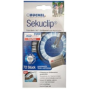 Büchel SEKU CLIPS | fiets spaken reflectoren | StVZO goedgekeurd | Het alternatief voor kattenogen en spaaklicht | 3M…