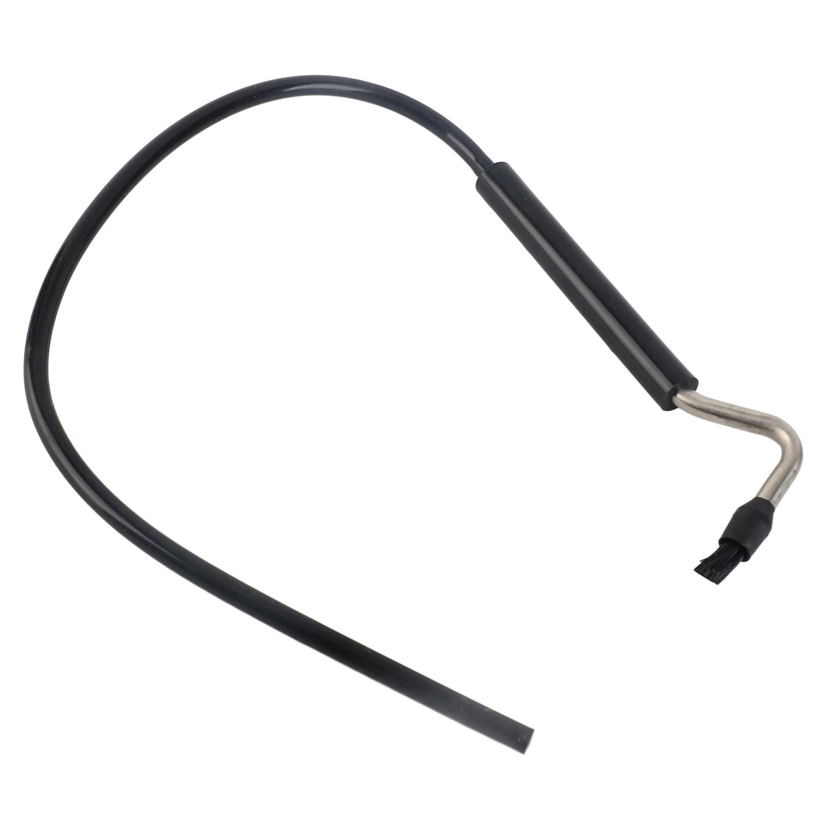 Cepillo de limpieza para cafeteras, cepillo de vapor a alta presión con cabezales de nylon y acero titanizado, manguera ajustable de 29,5 pulgadas con conectores dobles de