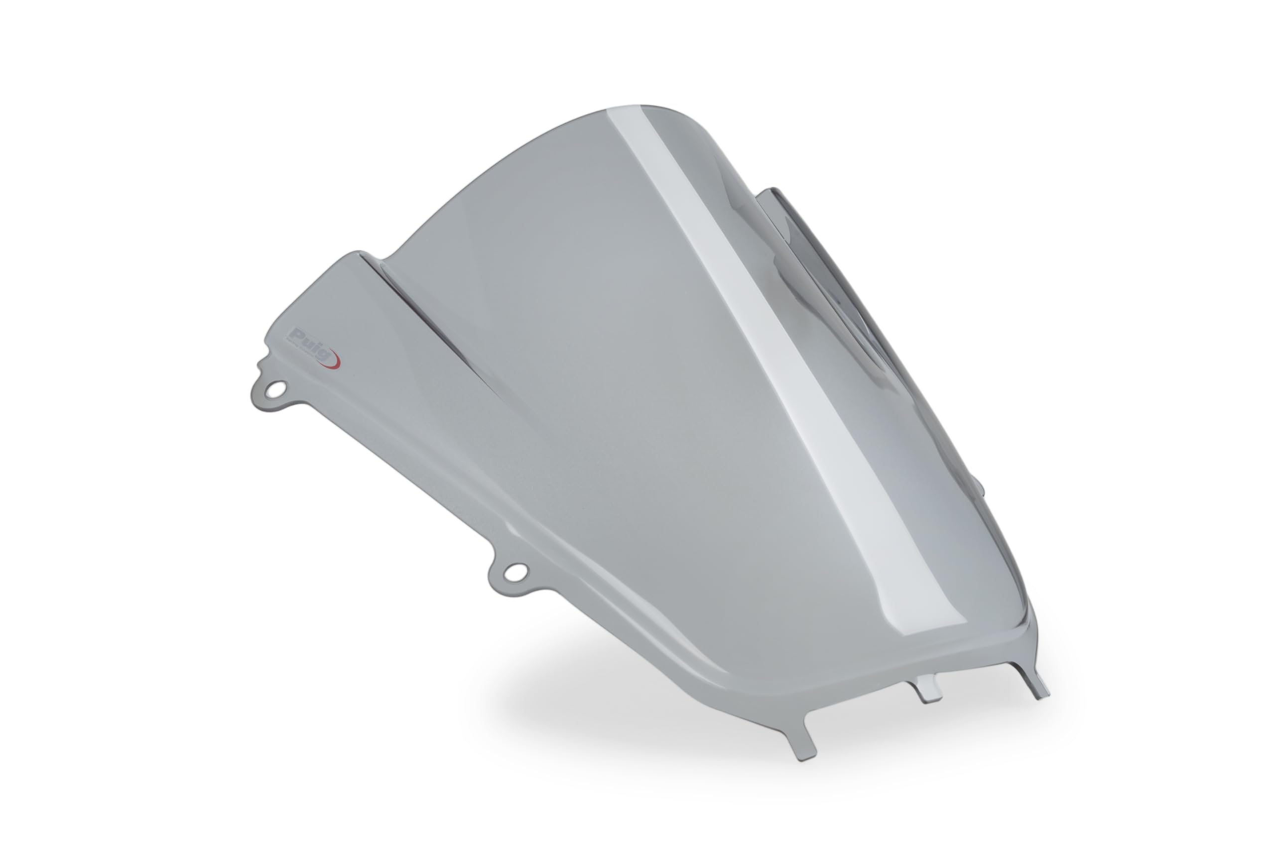 Puig 22284H Z-Racing Windscreen; aerodynamic design with double height; improves rider protection; made of high-impact acrylic; TÜV approved; easy installation, Smoke