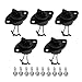 COOLOOdirect 5 Pieces Universal Black Plastic Kayak Dinghy Canoe Boat Hull Thread Drain Plugs Kayak Accessories