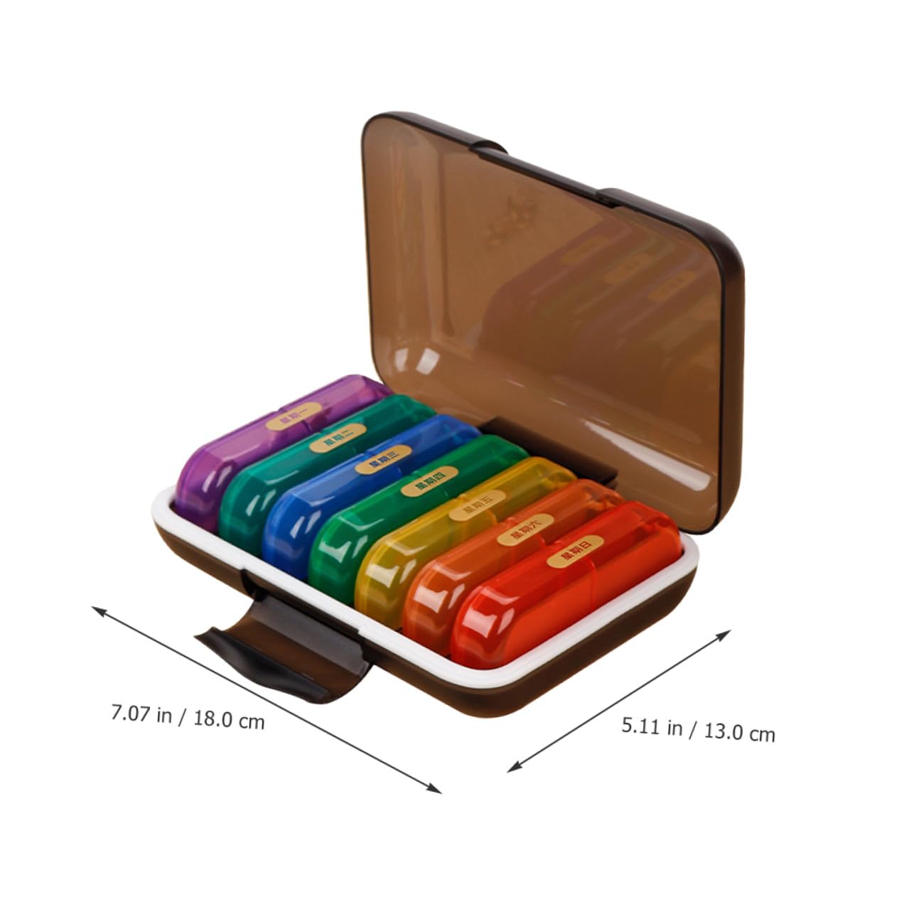 7-tage Tablettenbox für Woche, Tragbarer Wochen Dispenser