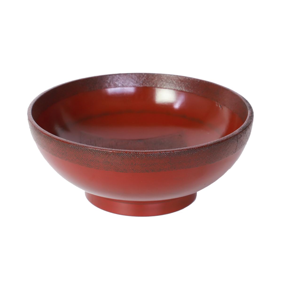 Natural Wooden Donburi Bowl, Negoro Lacquer