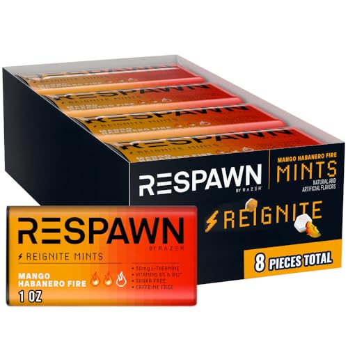 RESPAWN Spicy Mango Habanero Breath Mints Sugar Free, 1 oz Packs (8 Pack) - image 1