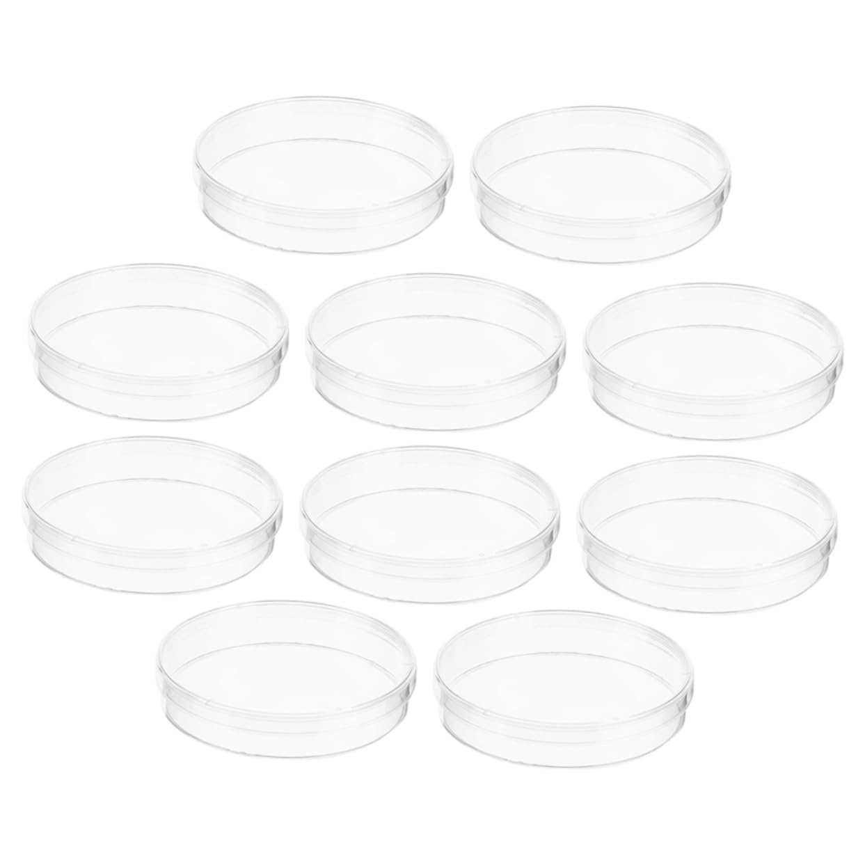 iplusmile 50 Pcs Plato De Cultivo Plato De Células Vegetales Placa De Cultivo Celular Transparente Plato De Muestras De Laboratorio Platos De Petri De Cultivo Placa Biológica El Plastico