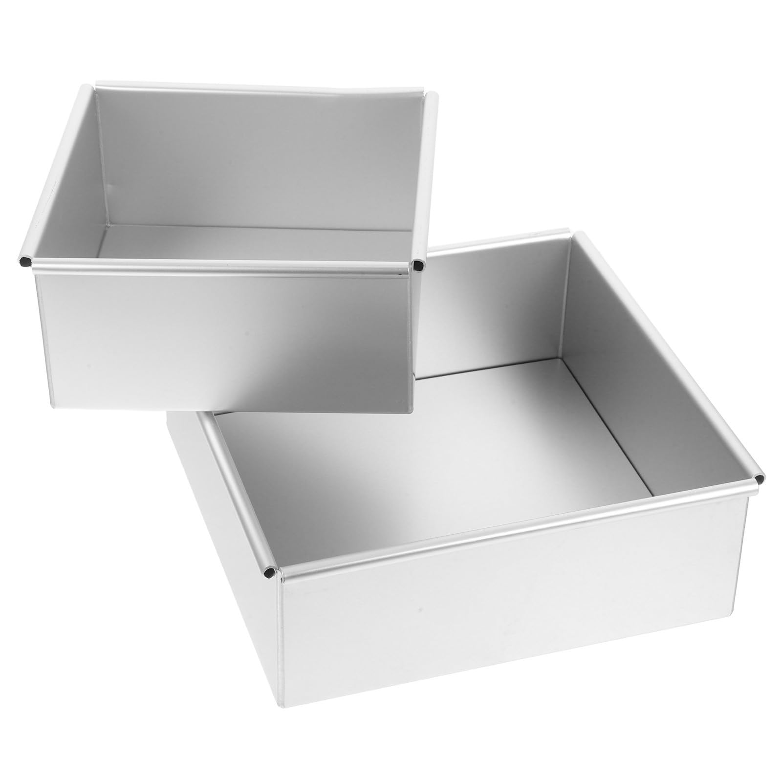 Zerodeko Molde Desmontable Cuadrado de Aleación de Aluminio, 2 Piezas