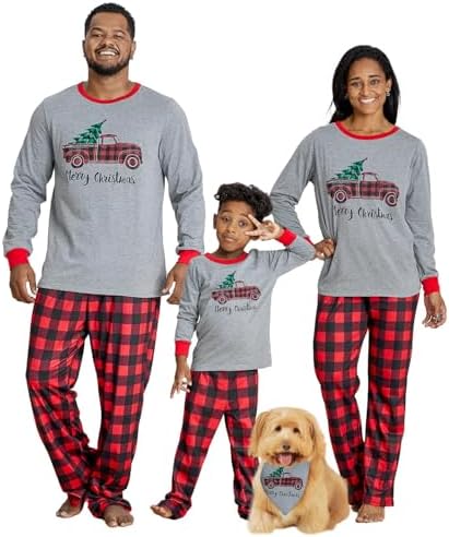 IFFEI Family Christmas Pajamas Matching Sets PJ's Sleepwear Print...