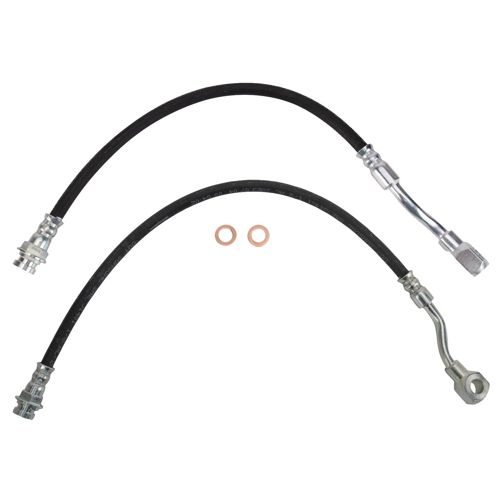 TRQ Rear Brake Hose Set