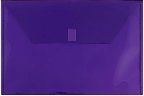 Vista 20 de JAM Paper sobres de plástico con cierre de velcro, para indexar, tamaño (5 1/2" x 7 1/2").