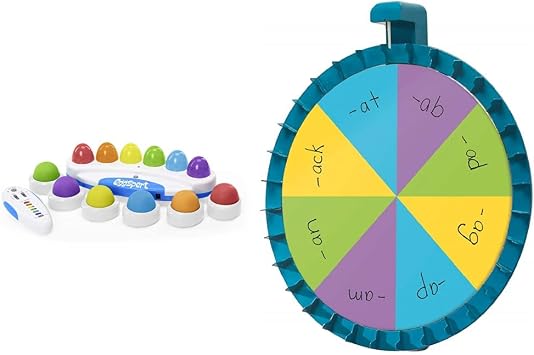 Educational Insights Wireless Eggspert 2.4 GHz + Jumbo Magnetic Spinner | Classroom Games & Teacher Supplies