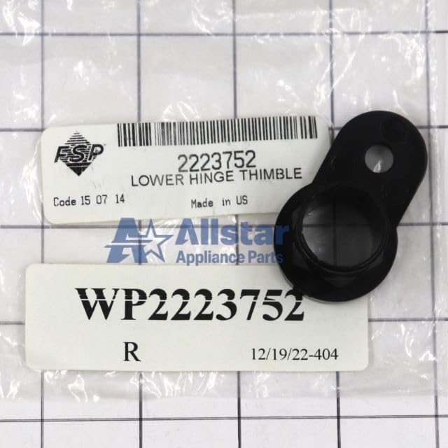 Allstar Appliance Parts Wp2223752 Refrigerator Upper Door Bottom Hinge on Fridge.com - View 2