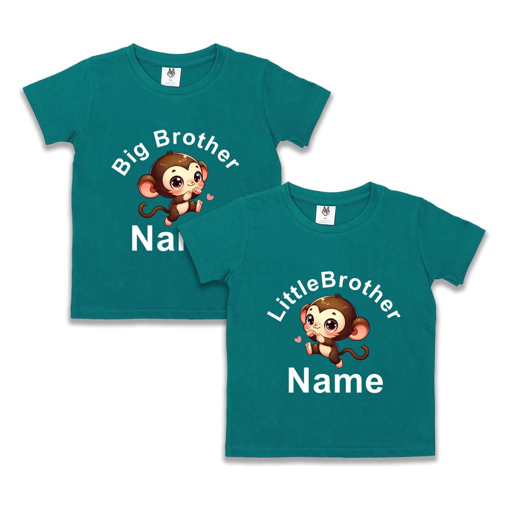 Buy MTEE Boy's Cotton Regular Fit Brothers Tshirts Combo,Big