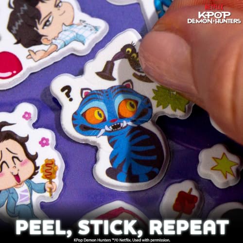 Image of Horizon Group USA Puffy Stickers, Kpop Demon Hunters, 46 Pieces