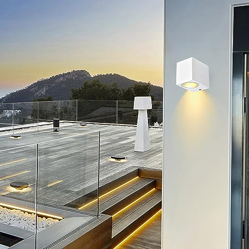Applique murale LED GU10 IP54 étanche en aluminium pour extérieur Mengjay