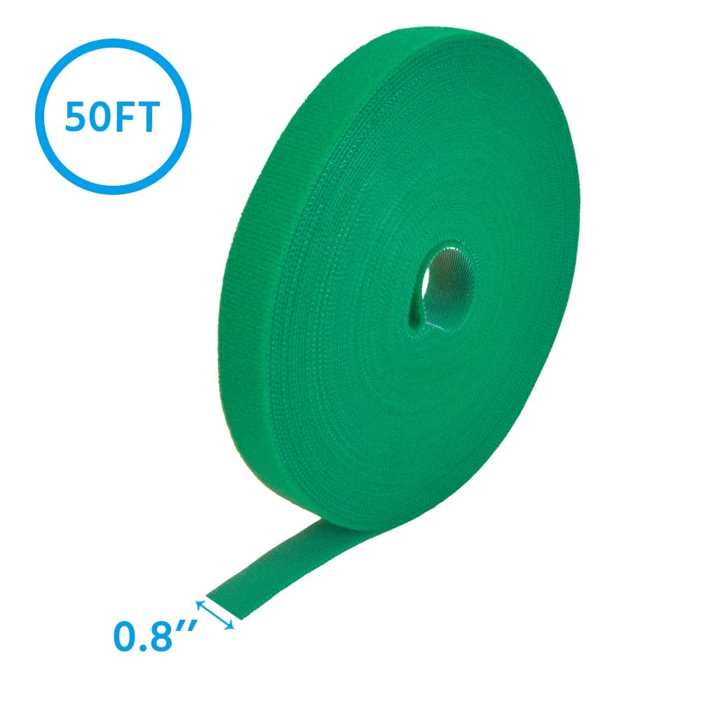 Rollo de cinta de cierre de de 0.8 pulgadas de ancho (verde)