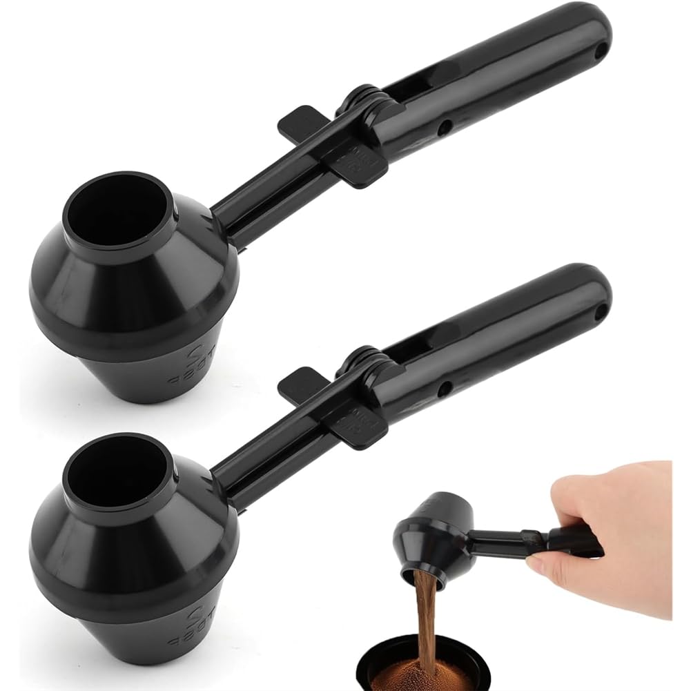 CTRLZS Coffees Measuring Spoon Scoop with Funnel& 2PCS Coffee Scoop for Reusable K Cup Refillable Coffee Pods