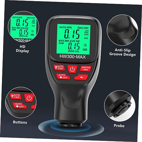 Medidor digital de grosor de recubrimiento automotriz ULTECHNOVO con pantalla LCD de fondo iluminado para mediciones precisas, diseño ligero para inspección de pintura de autos y autos usados miniatura 7