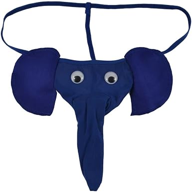 El fin de Erótica hombre elefante de la nariz de la correa de los hombres  sexy pene largo de la bolsa de t-back de la ropa interior de las bragas  hombre tanga