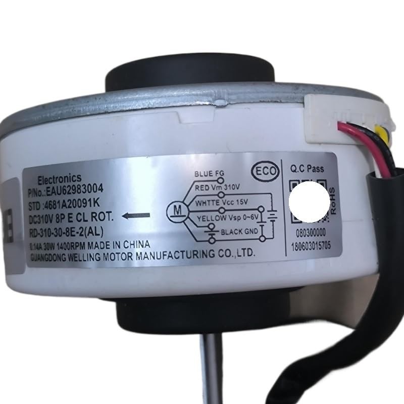 Motore del condizionatore d'aria DC310V 0,14A 30W 1400 giri/min 8P per motore del ventilatore sostitutivo del condizionatore d'aria a frequenza variabile L/G