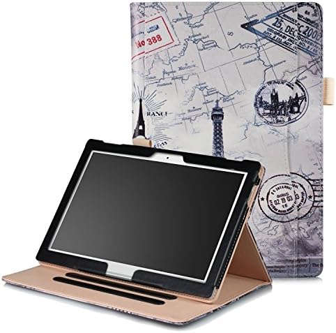 XBE Multifunctional Case for Lenovo Tab4 10 / Tab4 10 Plus / E10 X104 with Multiple Viewing Angles Built-in Hand holder , Eiffel